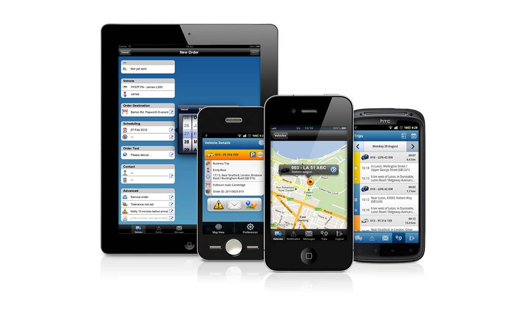 Localiser les véhicules de votre flotte avec WEBFLEET Mobile